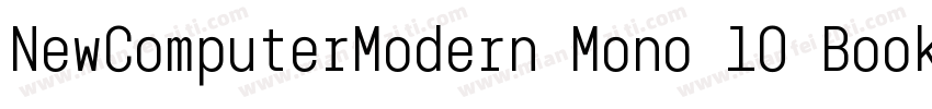 NewComputerModern Mono 10 Book字体转换
